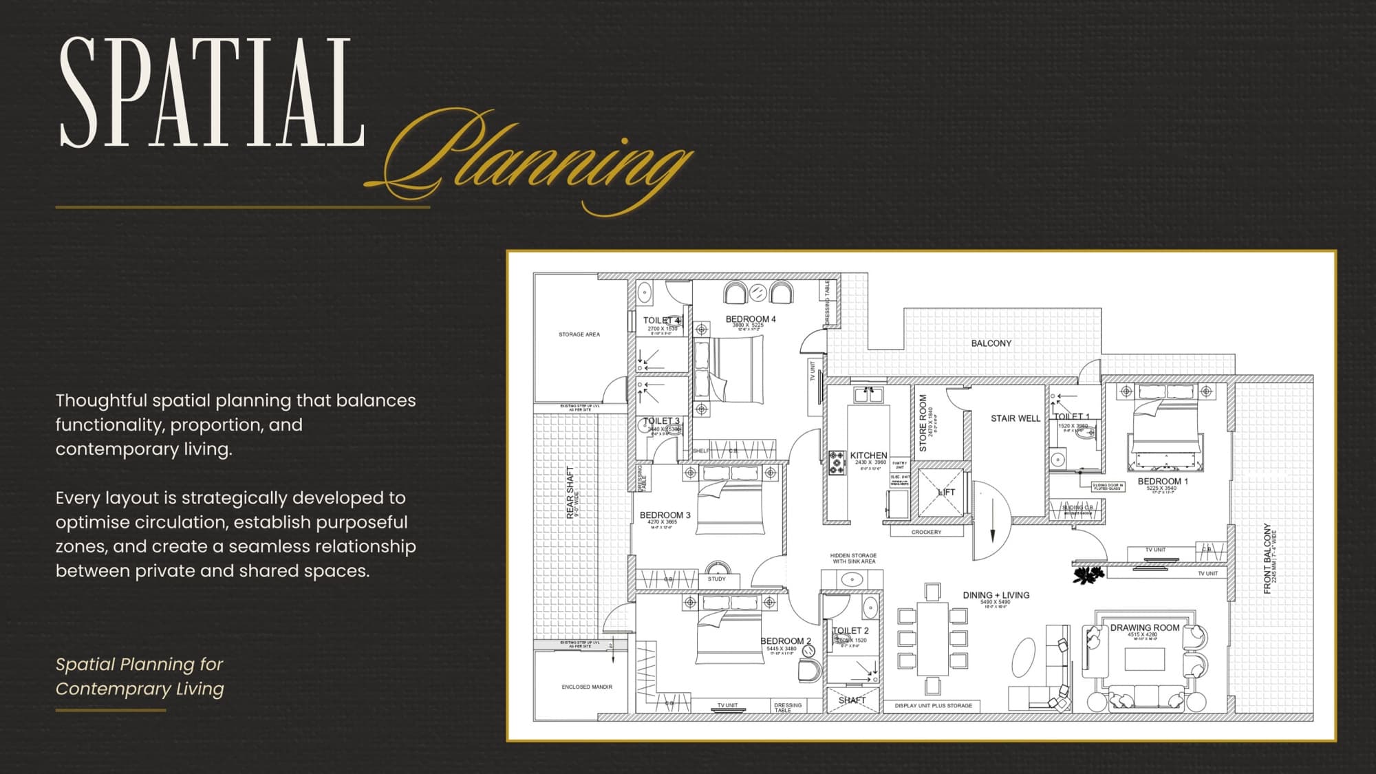 Kansal’s Residence, floor plan